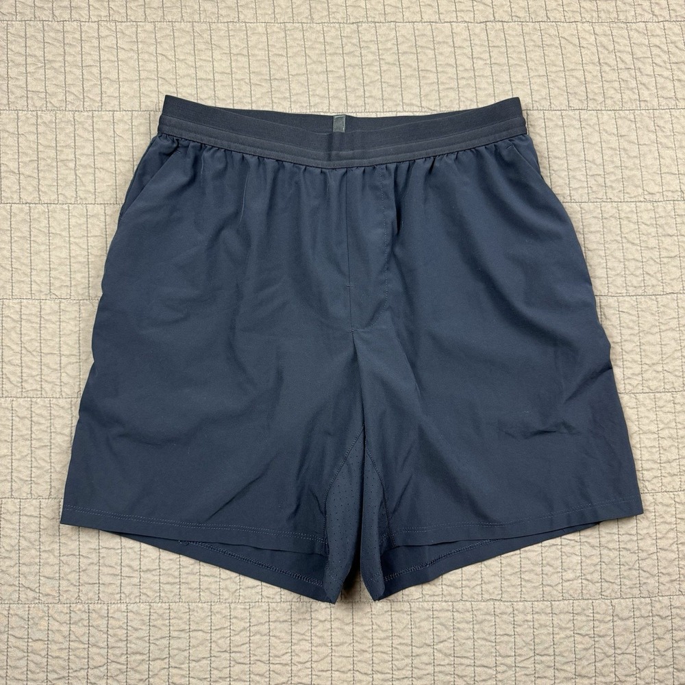 VRST Accelerate Running Shorts Men Small Blue 6.5" Boxer Brief Lined Workout Gym